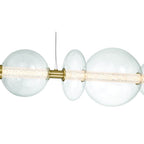 Eurofase 47257-016 Gold Atomo, Chandelier, 9-light, 74'', Gold, Clear Glass Image 2