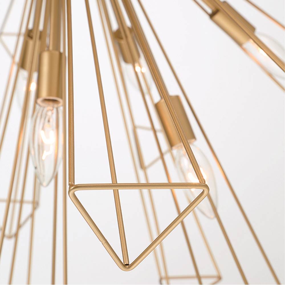 Eurofase 43863-027 Matte Gold Dendelio, Chandelier , 13-light, 30'', Matte Gold Image 6