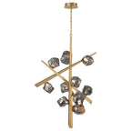 Eurofase 47235-014 Matte Gold Thorah, Chandelier, 10-light, 47'', Matte Gold, Smoked Glass Image 2