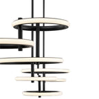 Eurofase 39421-012 Matte Black Giro, Chandelier , 8-light, 59'', Matte Black Image 5