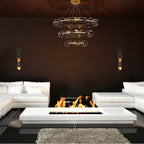 Eurofase 30082-014 Bronze Gold Mix Banderia, Chandelier, 3-light, 44'', Bronze-gold Mix, Bronze Glass Image 2