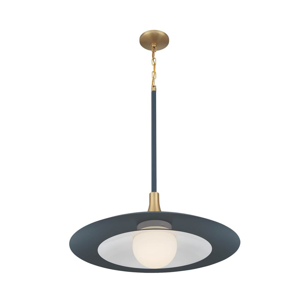 Eurofase 46785-022 Matte Blue Welsh, Pendant, 30'', Matte Blue, White Glass Image 5