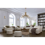 Eurofase 49012-019 Gold Olette, Chandelier, 20-light, 42'', Gold, Frosted Acrylic Image 3