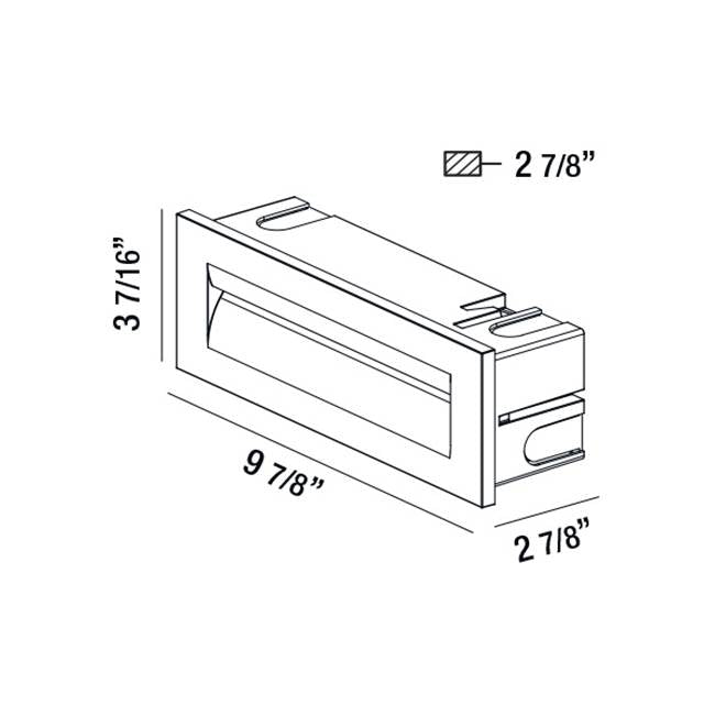 Eurofase 31576-017 Marine Grey Odia,od,led Inwall,8.5w,marine Image 2