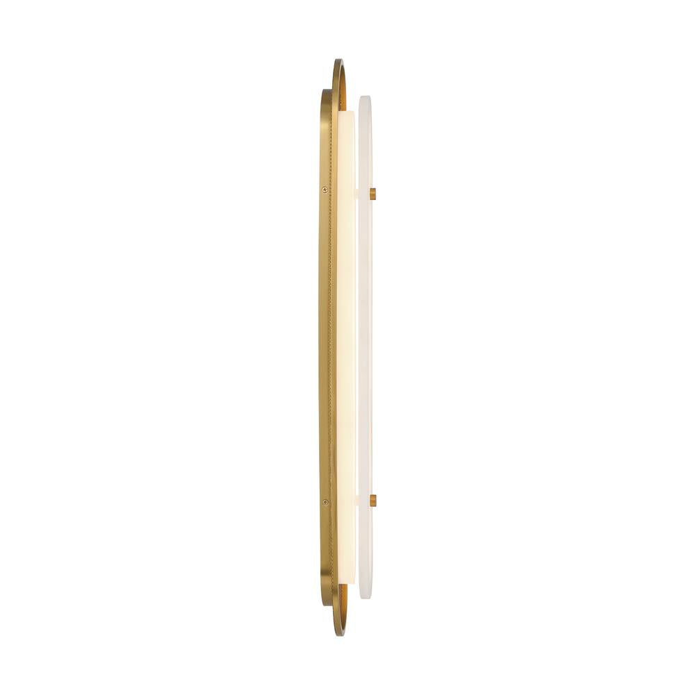 Eurofase 49174-021 Gold Tramore, Wall Sconce , 30'', Gold, Alabaster Image 7