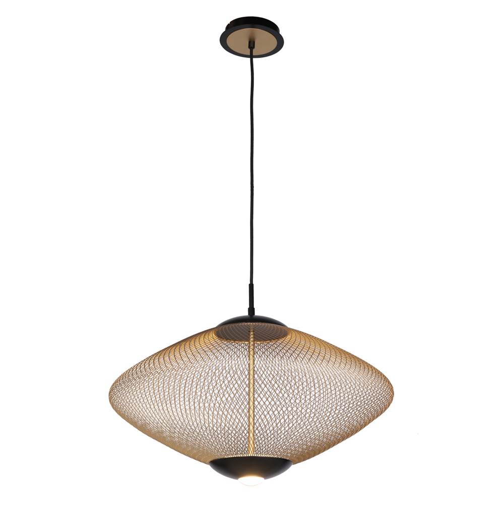 Eurofase 37107-017 Matte Black Park, Pendant, 22'', Matte Black, Gold Steel Image 2