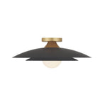 Eurofase 46815-040 Matte Black Welsh, Flush Mount, 18'', Matte Black, White Glass Image 2