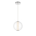 Eurofase 45735-011 Chrome Atomo, Pendant, 9'', Chrome, Clear Glass Image 1