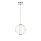 Eurofase 45735-011 Chrome Atomo, Pendant, 9'', Chrome, Clear Glass Image 1