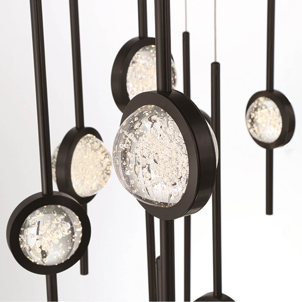 Eurofase Barletta, Chandelier , 26-light, 40'', Anodized Black