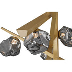 Eurofase 47235-014 Matte Gold Thorah, Chandelier, 10-light, 47'', Matte Gold, Smoked Glass Image 1