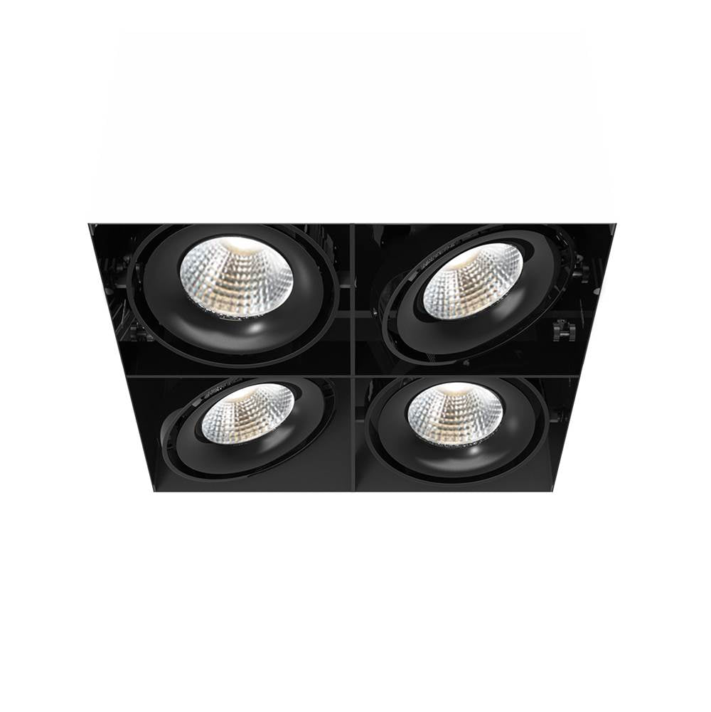 Eurofase  Multiple 26w 4 Lights Square Trimless 20 Degree Gimbal 3500k Black