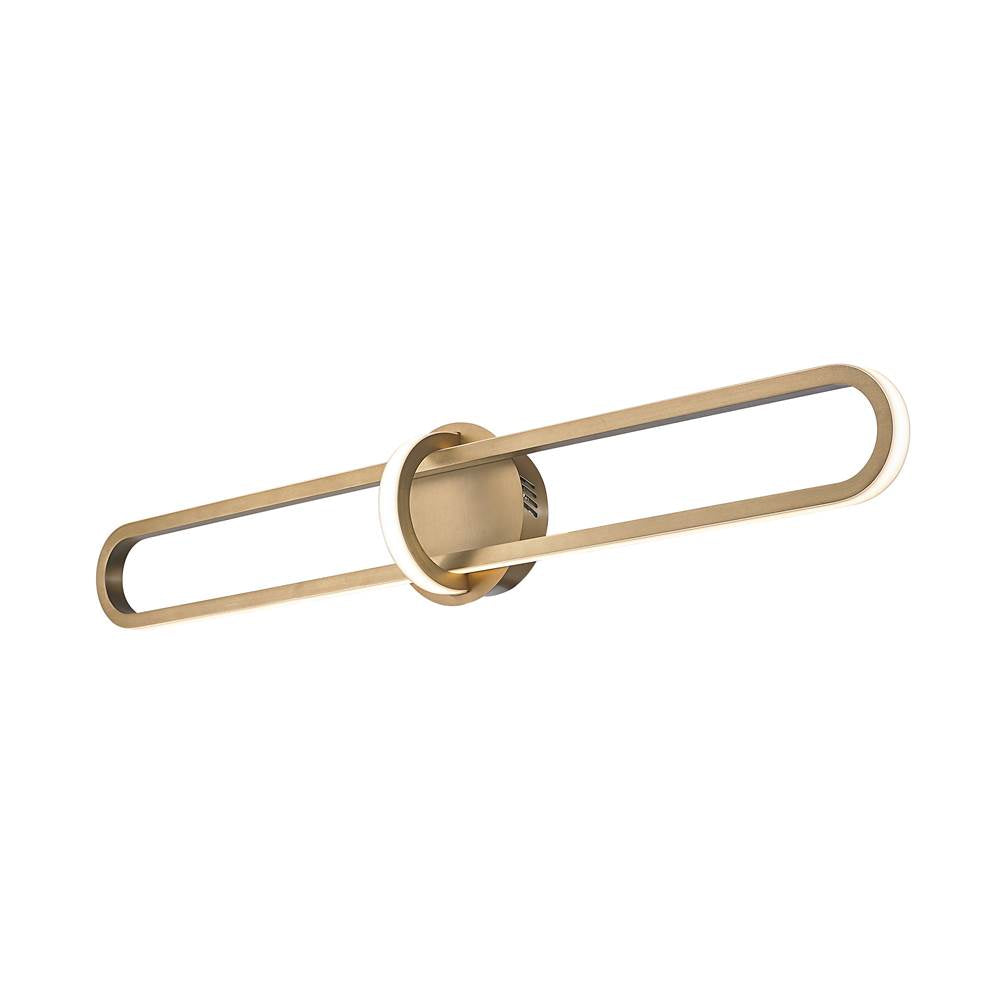 Eurofase 37041-021 Matte Gold Botton, Wall Sconce, 36'', Matte Gold, White Acrylic Image 2