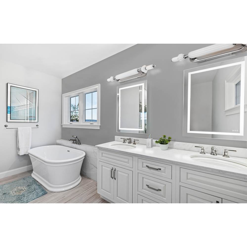 Eurofase 49018-028 Polished Nickel Lansdowne, Vanity, 31'', Polished Nickel, Opal Glass Image 2