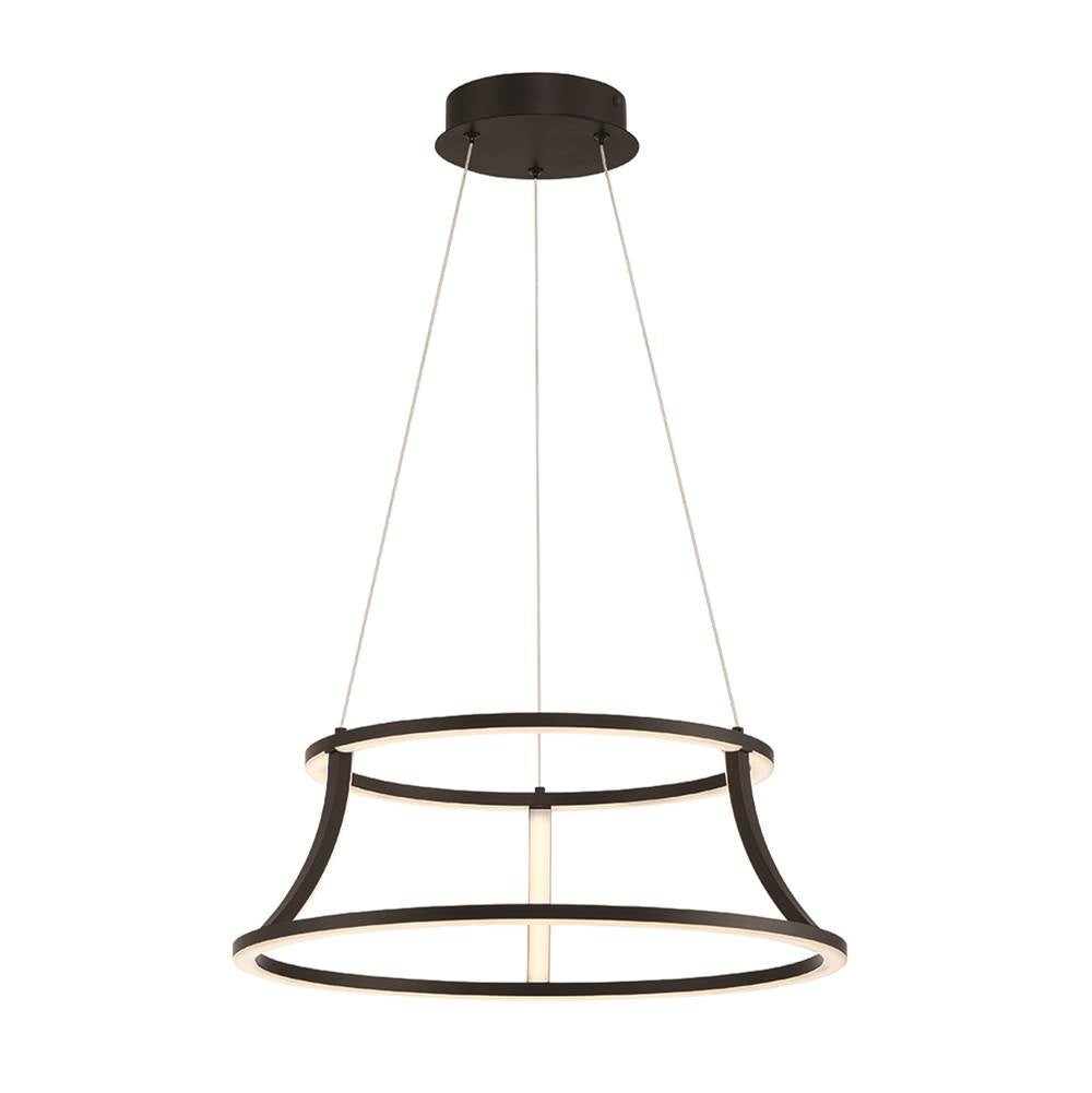 Eurofase Cadoux, Chandelier, 20'', Matte Black, White Glass