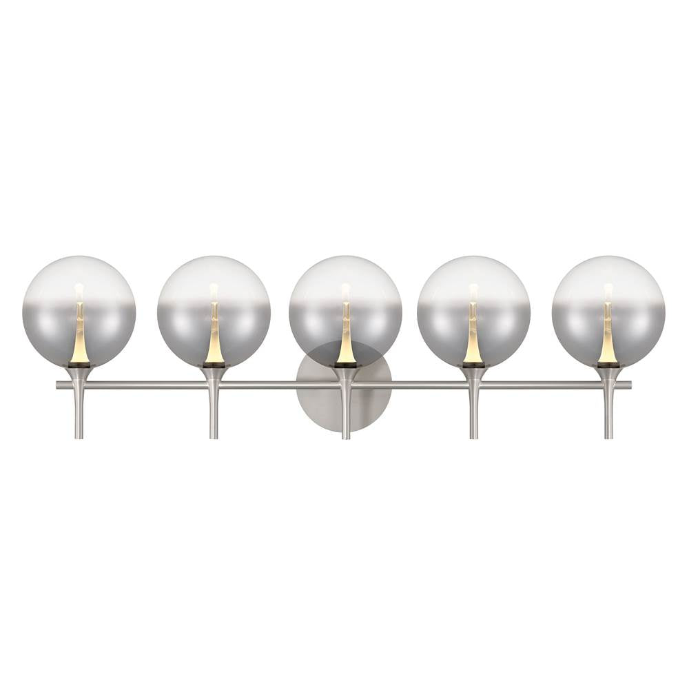 Eurofase 48920-025 Satin Nickel Iissa, Vanity, 5lt, Satin Nickel, Smoked Glass Image 6