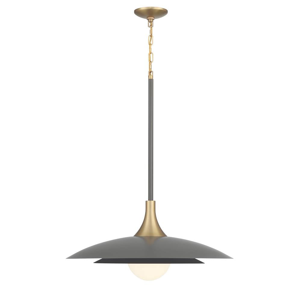 Eurofase 46785-039 Matte Grey Welsh, Pendant, 30'', Matte Grey, White Glass Image 5