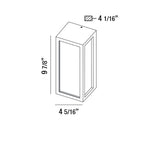 Eurofase Architectural Outdoor Outdr,led Wllmnt,18w,662lm,bk