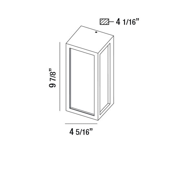 Eurofase Architectural Outdoor Outdr,led Wllmnt,18w,662lm,bk