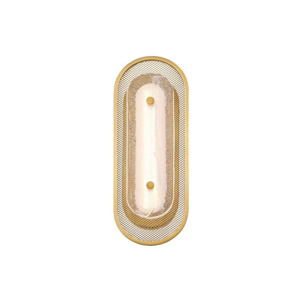 Eurofase 49170-016 Gold Tramore, Wall Sconce, 16'', Gold, Silver Glass Image 4