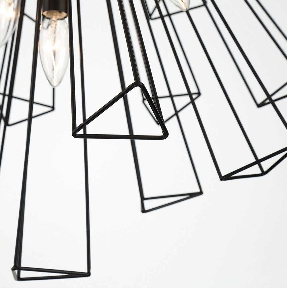 Eurofase 43863-013 Matte Black Dendelio, Chandelier , 13-light, 30'', Matte Black Image 2