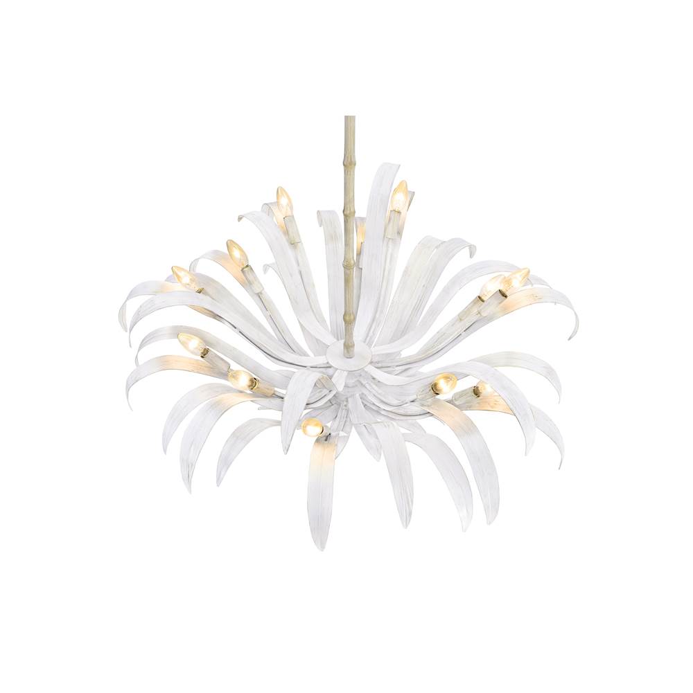 Eurofase 46432-025 Distressed White Kagra, Chandelier , 12-light, 42'', Distressed White Image 1