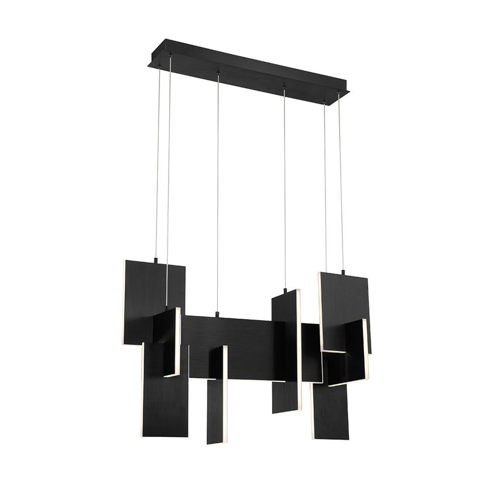 Eurofase 37345-025 Anodized Black Coburg, Chandelier , 33'', Anodized Black Image 1