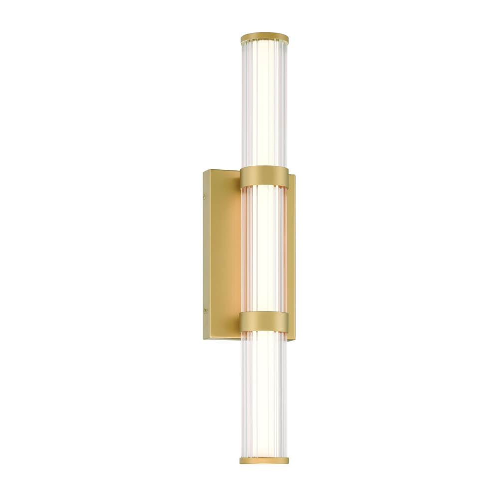 Eurofase 47124-011 Matte Gold Fayton, Outdoor, 21'', Matte Gold, Clear Glass Image 3