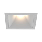 Eurofase Oscar Medium 15w Square White Trim White Baffle Wide 3000k Clear Lens