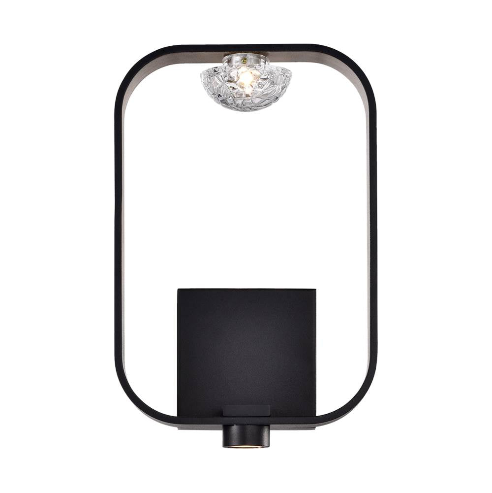 Eurofase 37076-016 Gold Black Mix Dagmar, Wall Sconce, 14'', Gold-black Mix, Clear Glass Image 1
