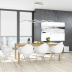 Eurofase 30042-018 Silver Plated Sly, Chandelier , 4-light, 46'', Silver Plated Image 5