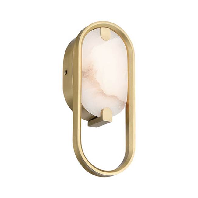 Eurofase 48954-013 Gold Noga, Wall Sconce , 11'', Gold, Alabaster Image 3