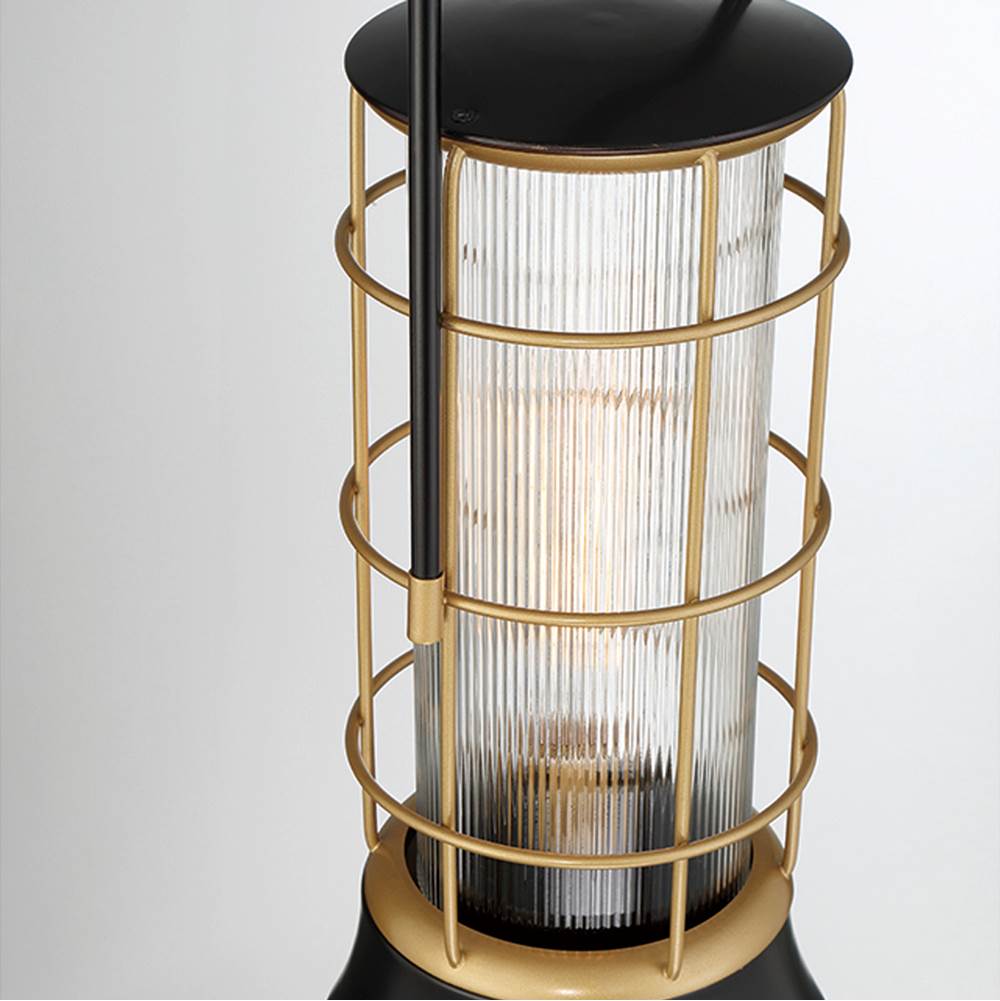 Eurofase 44265-014 Gold Black Mix Rivamar, Outdoor, 23'', Gold-black Mix, Clear Glass Image 2
