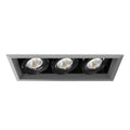 Eurofase  Multiple 26w 3 Lights Trim 40 Degree Gimbal 3000k Platinum/black