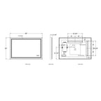 Eurofase Artell, Mirror , 24'' X 36'', Brushed Black