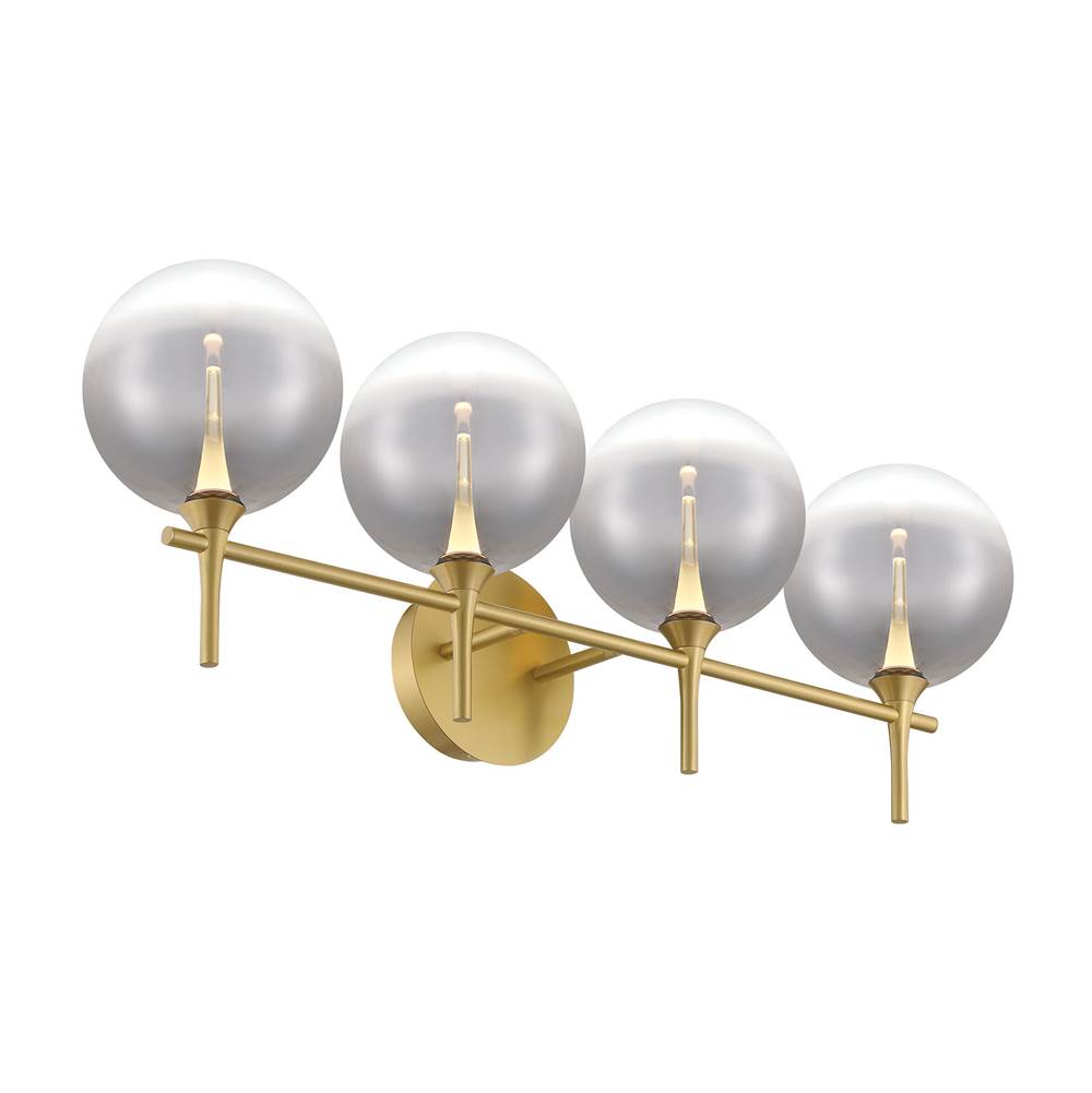 Eurofase Iissa, Vanity, 4lt, Gold, Smoked Glass
