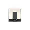 Eurofase Canmore, Vanity, 1lt, Matte Black, Clear Glass
