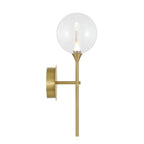 Eurofase 48910-019 Gold Iissa, Wall Sconce, 19'', Gold, Clear Glass Image 2