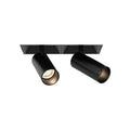 Eurofase Bravo 15w 2 Light Black Trimless Spot Wide 3000k