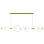 Eurofase Atomo, Chandelier, 9-light, 74'', Gold, Clear Glass