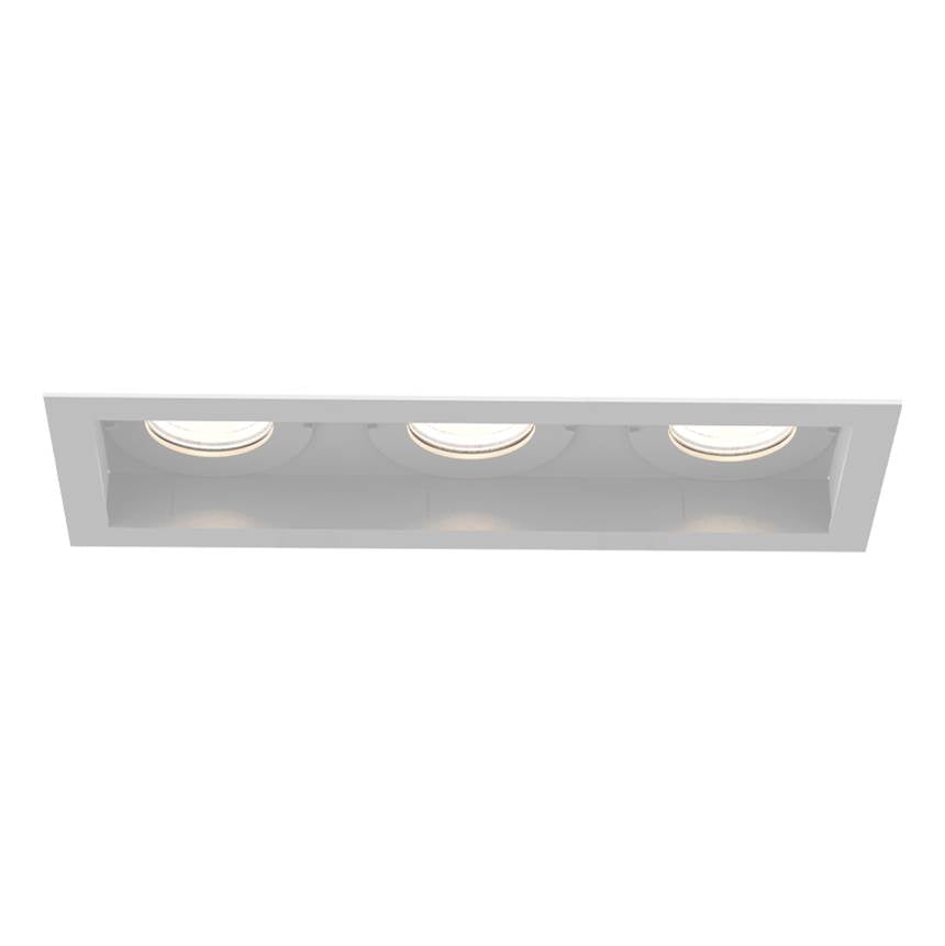 Eurofase Tango 15w 3 Light White Trim Medium 3000k Clear Lens