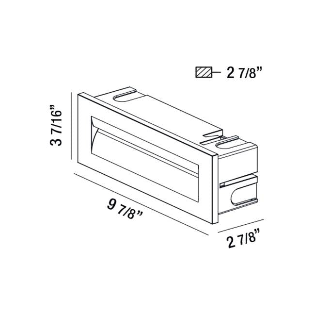 Eurofase 31576-017 Marine Grey Odia,od,led Inwall,8.5w,marine Image 1
