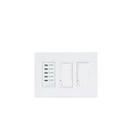Eurofase EFSWTD2 White Eurofase Efswtd2 Two Dimmers And One Timer With White Screwless Plate And Box Image 1