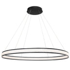 Eurofase 37093-013 Matte Black Forster, Chandelier , 60'', Matte Black Image 1