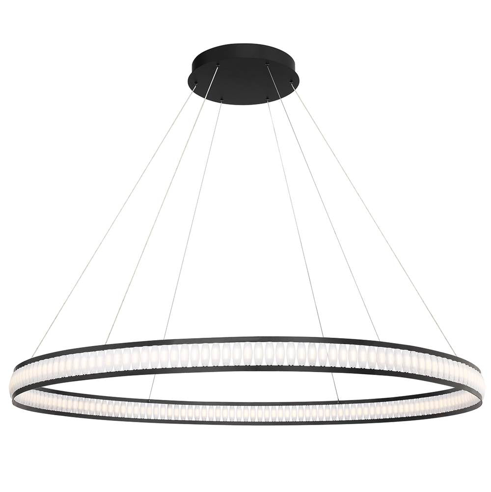 Eurofase 37093-013 Matte Black Forster, Chandelier , 60'', Matte Black Image 1