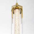 Eurofase 45716-027 Gold Espada, Pendant, 20'', Gold, Clear Glass Image 1