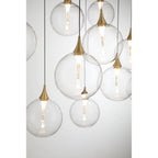 Eurofase Iissa, Chandelier, 10-light, 47'', Gold, Clear Glass