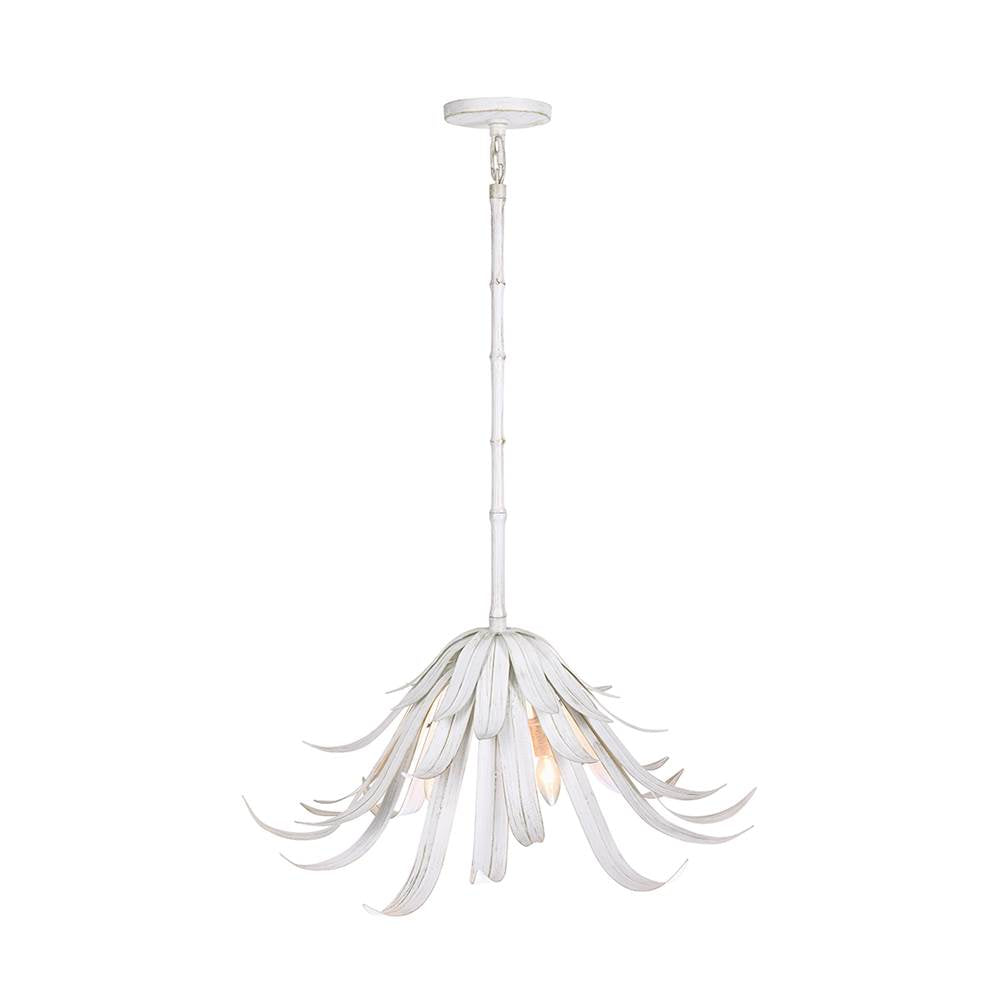 Eurofase Kagra, Chandelier , 3-light, 24'', Distressed White