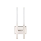 Eurofase Benicio, Wall Sconce, 2-light, 18'', Polished Nickel, Clear Glass