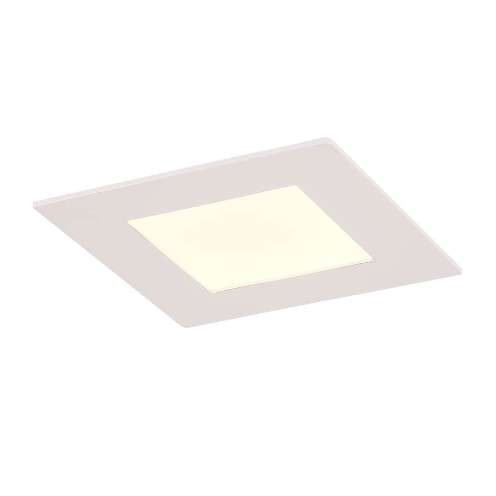 Eurofase Midway 4'' Slim 12w 1 Light Square Trim 5cct White